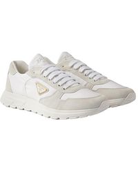 Prada - Prax 2.0 Re-Nylon And Suede Sneakers - Lyst