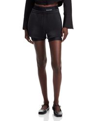 T By Alexander Wang - Alexanderwang. T Layered Bike Shorts - Lyst