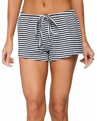 Edikted - Jainee Striped Drawstring Shorts - Lyst