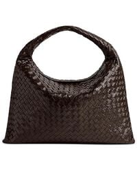 Bottega Veneta - Large Hop Intrecciato Leather Shoulder Bag - Lyst