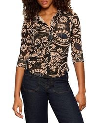 Sanctuary - Dreamgirl Cat Print Blouse - Lyst