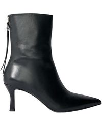 Maje - Faymon Pointed Toe Mid Heel Booties - Lyst