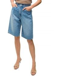 Veronica Beard - Charlotte Denim Bermuda Shorts - Lyst