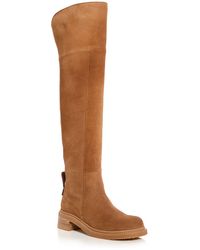 See By Chloé Bonni Leather Over-the-knee Boots in Brown | Lyst