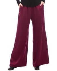 Karen Kane - Wide Leg Satin Pants - Lyst
