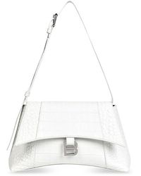 Balenciaga - Downtown Small Shoulder Bag Crocodile Embossed - Lyst