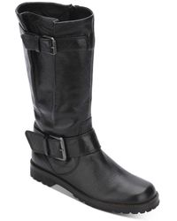 Gentle Souls by Kenneth Cole Buckled Up Riding Boots - Black