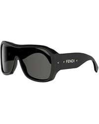 Fendi - Screen Oversized Shield Mask Sunglasses, 136Mm - Lyst
