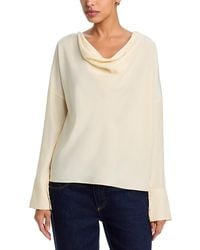 Rag & Bone - Vinnie Silk Cowl Neck Blouse - Lyst