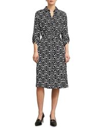 Hobbs - Cali Printed Button Front Dress - Lyst