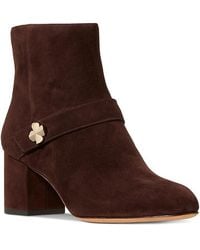 Kate Spade - Spade Flower Suede Ankle Booties - Lyst