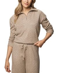 Splendid - Sweater Soft Quarter Zip Sweatshirt - Lyst
