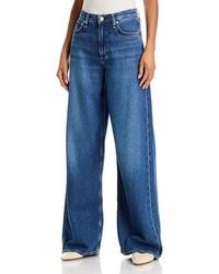Rag & Bone - Featherweight Sofie High Rise Full Length Wide Leg Jeans - Lyst