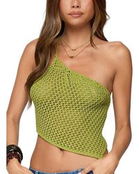 Edikted - Daley Asymmetric One Shoulder Crochet Top - Lyst