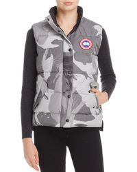 blue brush camo canada goose gilet