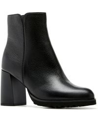 La Canadienne - Maggie City Dry Pebbled Leather Ankle Boots - Lyst
