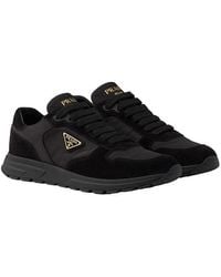 Prada - Prax 2.0 Re-Nylon And Suede Sneakers - Lyst