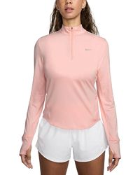 Nike - Swift Dri Fit Mock Neck Half Zip Top - Lyst