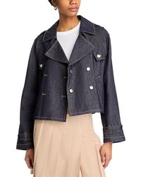 Steve Madden - Sirus Double Breasted Denim Jacket - Lyst