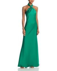 Aqua - Knot Halter Gown - Lyst