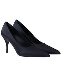 Prada - Satin Pumps - Lyst