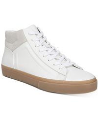 Vince Fynn Leather High - Top Trainers - White