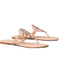 Tory Burch - Miller Leather Thong Sandals - Lyst