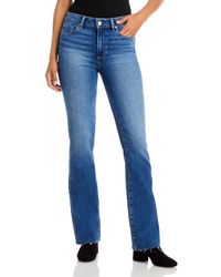 PAIGE Manhattan Mid Rise Bootcut Jeans In Lemniscate - Blue