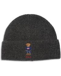 Polo Ralph Lauren - Solid Flag Bear Beanie - Lyst