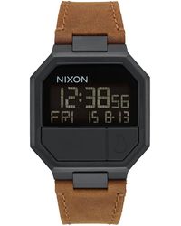 Nixon The Re-Run Leather negro