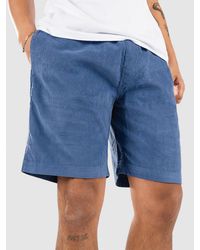 Blue Tomato - Tomato mini cord pantalones cortos azul - Lyst