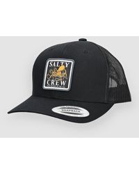 Salty Crew - Ink slinger retro trucker sombrero negro - Lyst