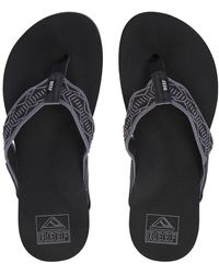Reef Newport woven sandals negro