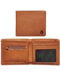 Nixon Cape Leather Coin Wallet marrón
