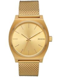 Nixon The Time Teller Milanese amarillo - Metálico