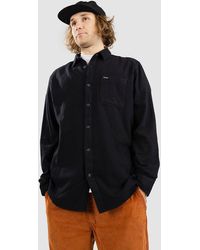 Volcom - Caden solid camisa negro - Lyst