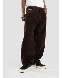 Empyre - Loose fit sk8 pantalones con cordón marrón - Lyst