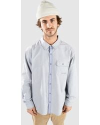 Converse - Oxford button down camisa azul - Lyst