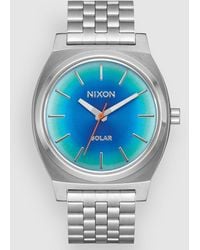 Nixon - Time teller solar reloj azul - Lyst
