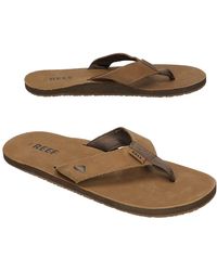 Reef Leather smoothy sandals marrón