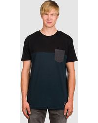 Iriedaily - Block pocket camiseta azul - Lyst