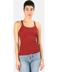 RE/DONE Ribbed Tank Top - Red