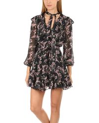 Zimmermann Fleeting Flounce Mini Dress - Black
