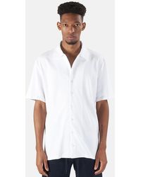 WHEELERS.V Short Sleeve Pique Shirt - White