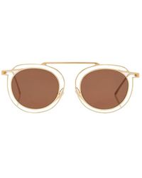 Thierry Lasry Potentially Gold & Sunglasses - Brown