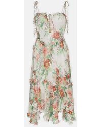 zimmermann prima hydrangea floating dress