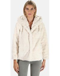 apparis goldie faux fur hooded jacket
