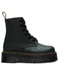 Dr. Martens Molly Glitter Quad Retro - Black