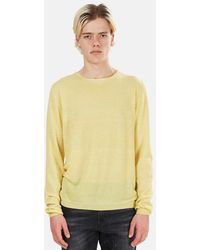 120% Lino Cashmere Sweater - Yellow