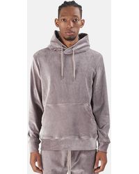 WHEELERS.V Bowery Velour Cord Hoodie Sweater - Multicolour